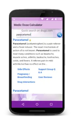 Medic Dose Calculator android App screenshot 0